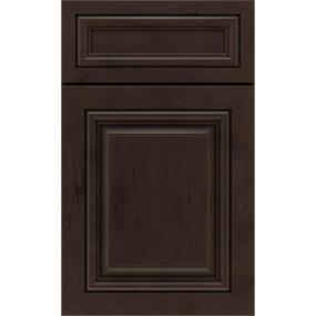 5 Piece Thatch Dark Finish 5 Piece Cabinets