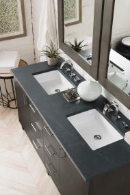 Base with Sink Top Silver Oak Medium Finish Vanities