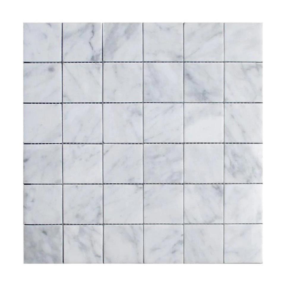 Mosaic Carrara White Honed White Tile