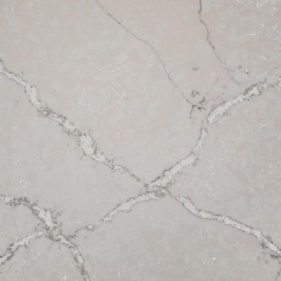Slab Victorian Silver Grey / Black Quartz Countertops