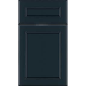 Square Gunmetal Blue Dark Finish Square Cabinets