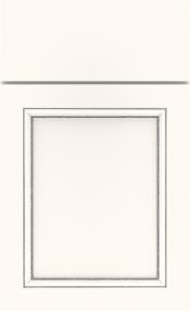 White With Charcoal Penned