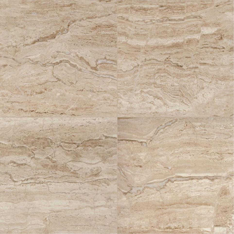 Tile Travertine Satin Beige/Tan Tile