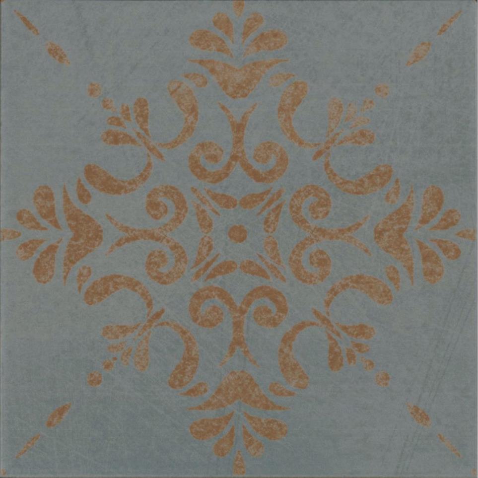 Decoratives and Medallions Aziza - Blue Gray Matte Blue Tile