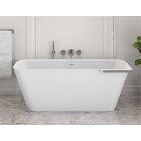 Soaking Tubs White/Dark Chrome White Bathtubs