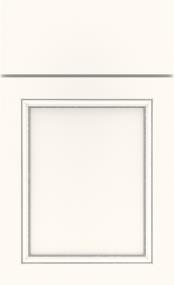 White With Grey Stone Penned