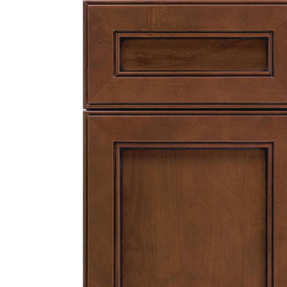 Square Sienna Black Glaze Glaze - Stain Square Cabinets