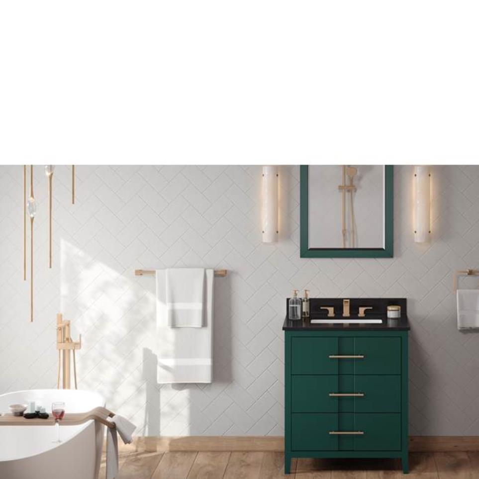 Base with Sink Top Green Green Vanities