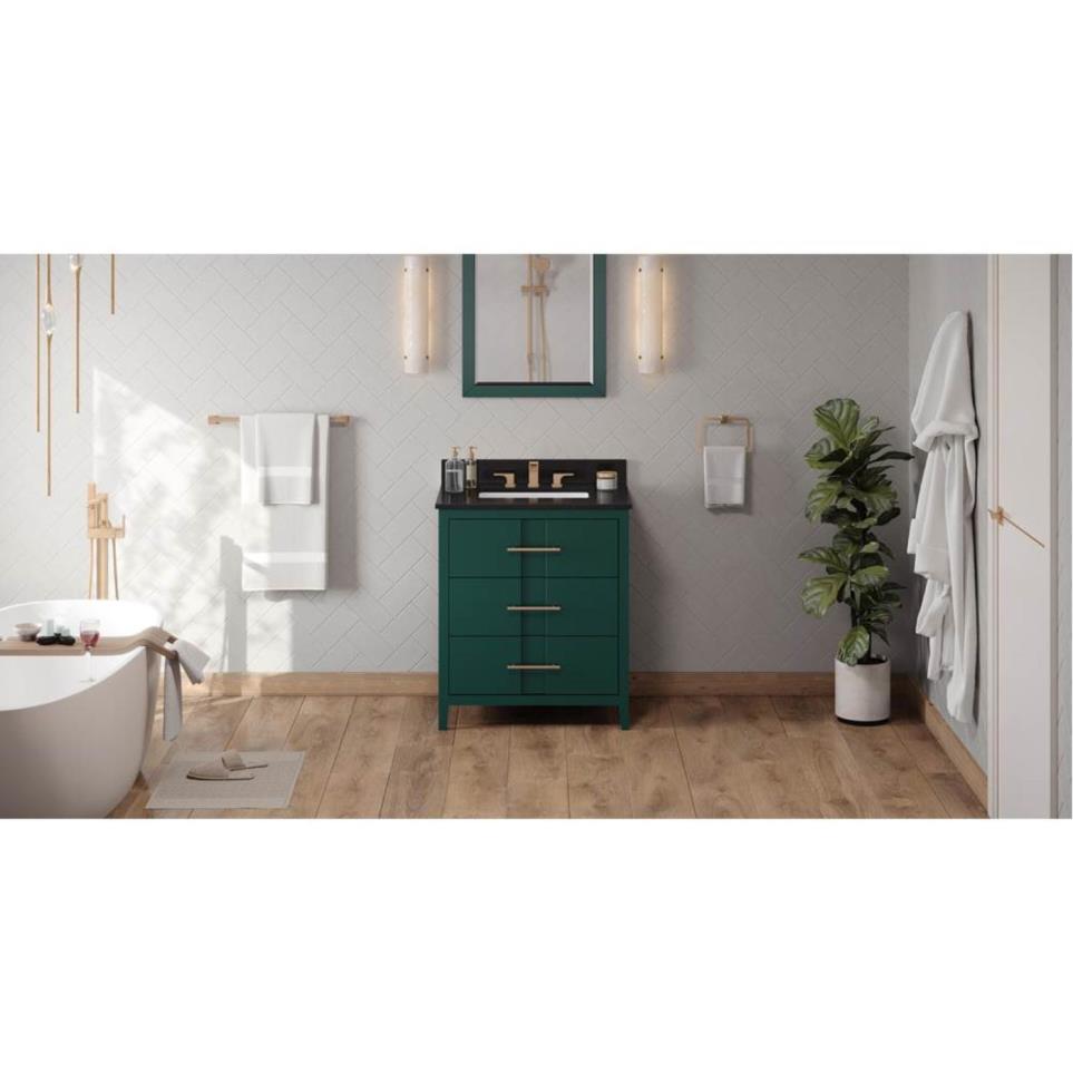 Base with Sink Top Green Green Vanities