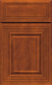 Square Brierwood Medium Finish Cabinets