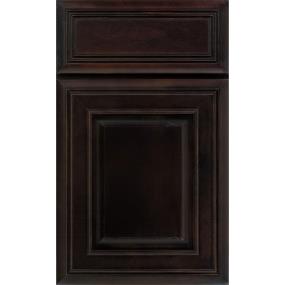 Square Chocolate Dark Finish Square Cabinets