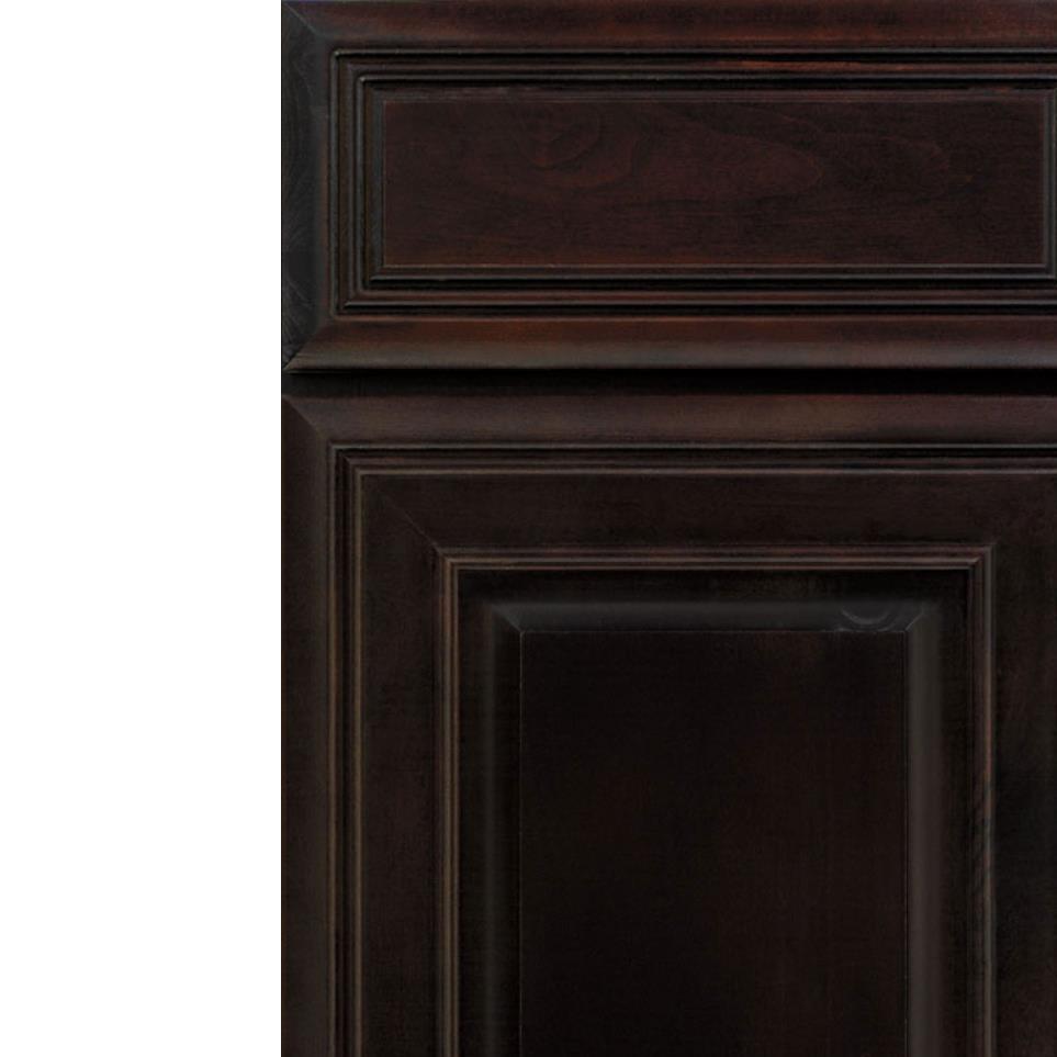 Square Chocolate Dark Finish Square Cabinets