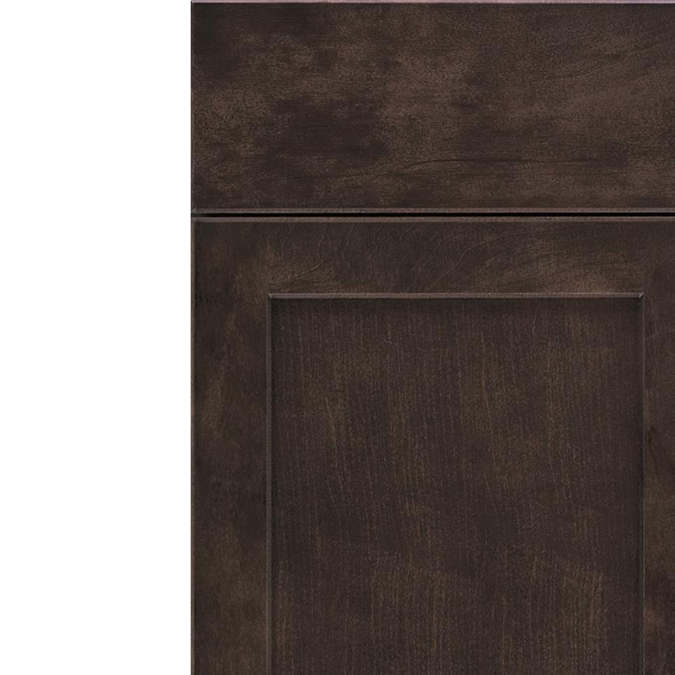 Square Flagstone Dark Finish Square Cabinets