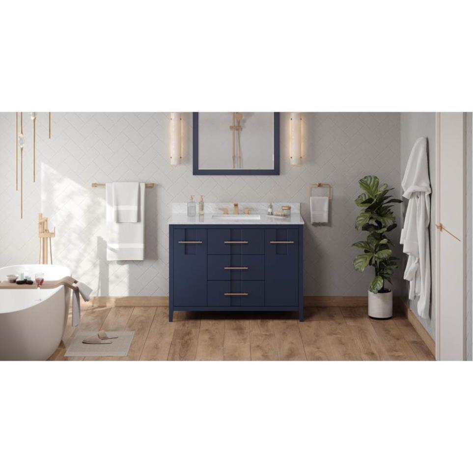 Base with Sink Top Hale Blue Blue / Purple Vanities