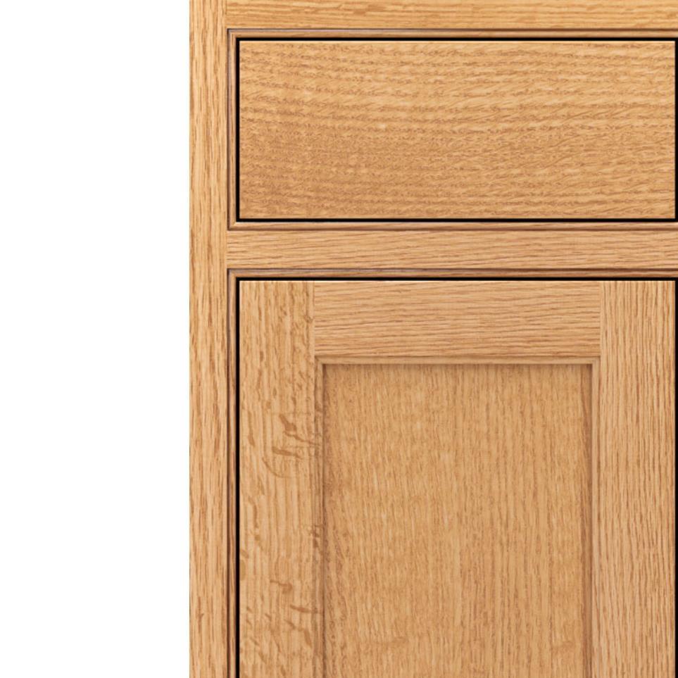 Square Natural Light Finish Square Cabinets