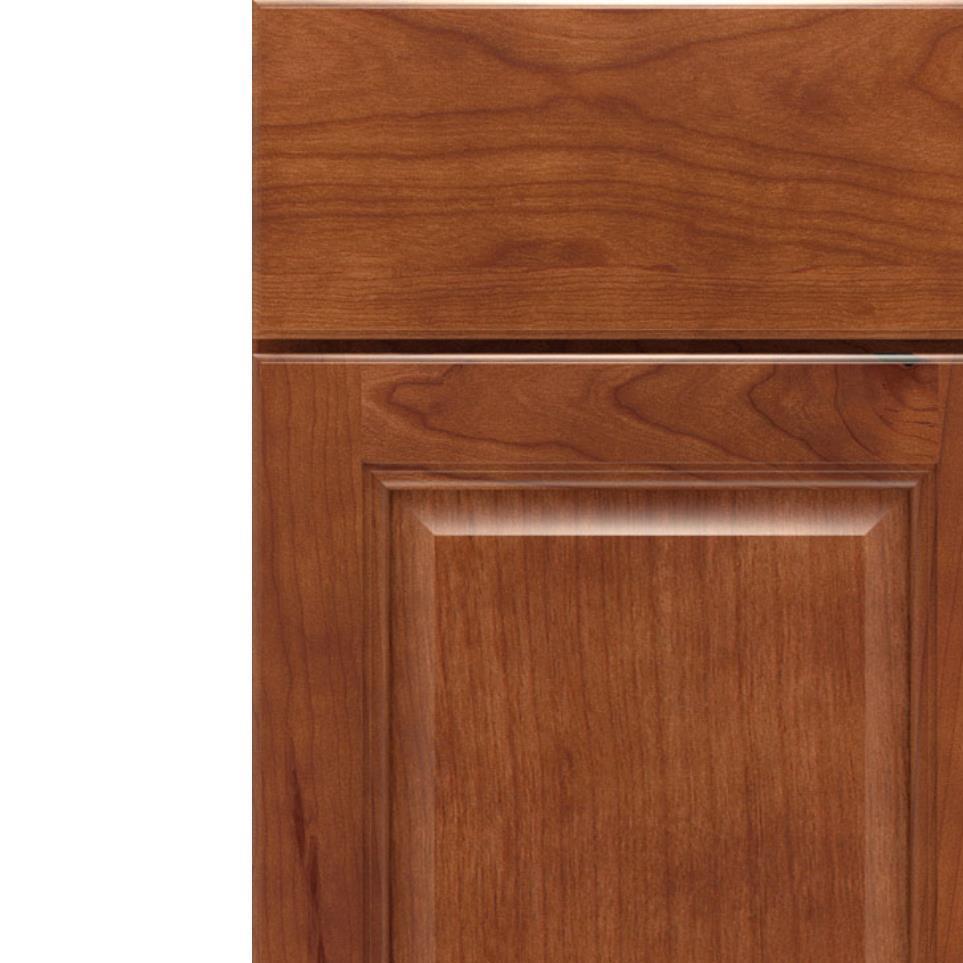 Square Cattail Medium Finish Square Cabinets