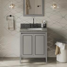 Base with Sink Top Grey Grey / Black Vanities