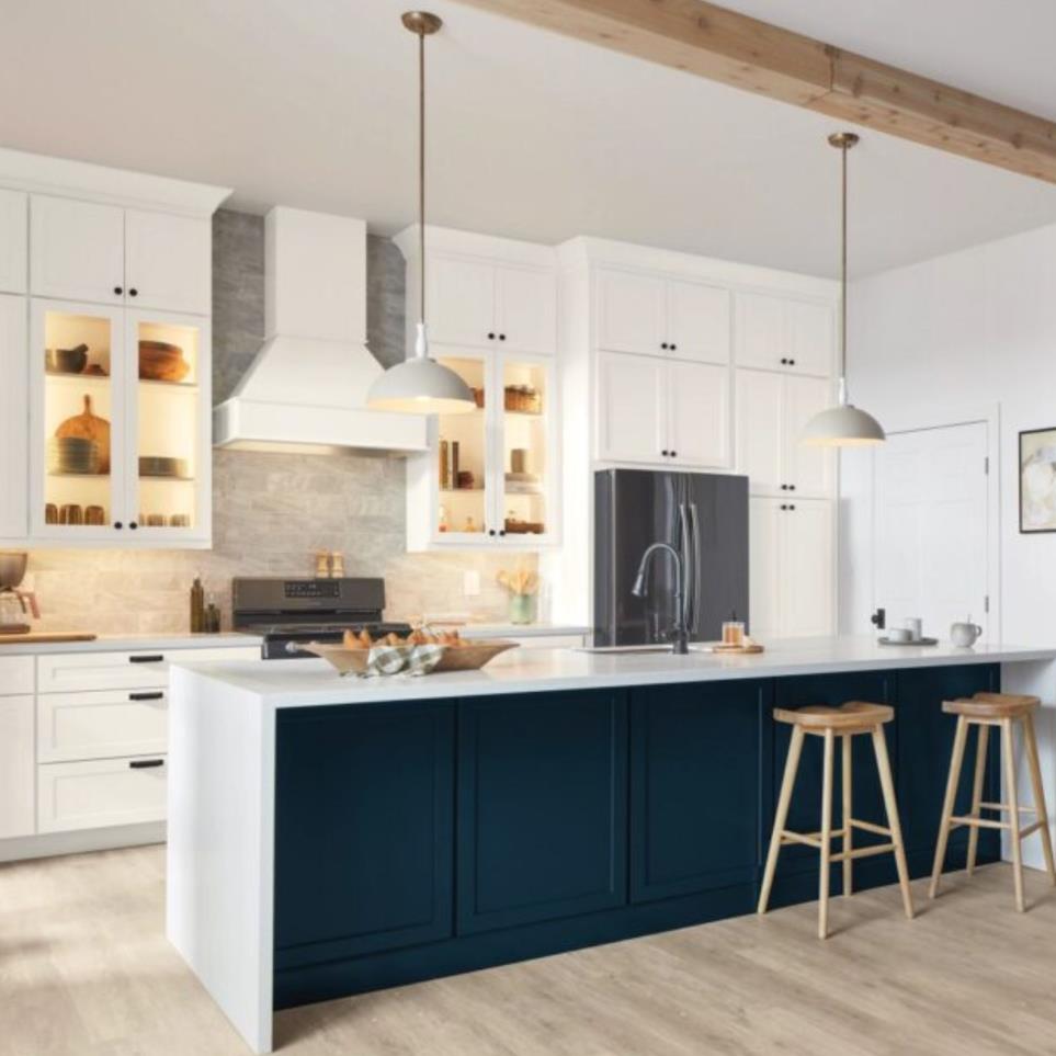 5 Piece Snow Paint - White 5 Piece Cabinets