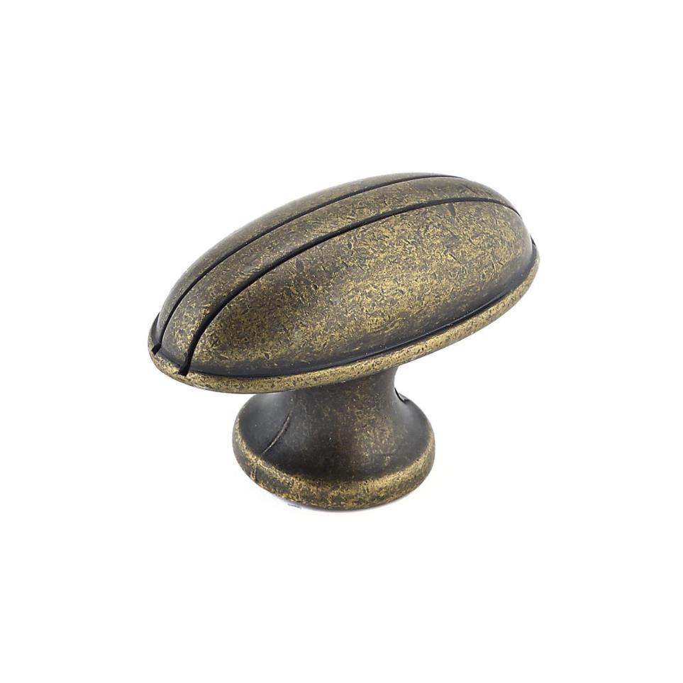 Knob Burnished Brass Brass / Gold Knobs