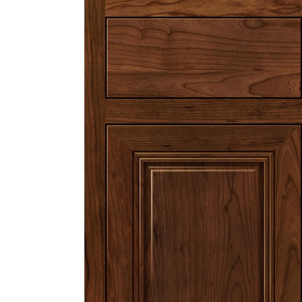 Inset Marsala Amaretto Creme Dark Finish Inset Cabinets