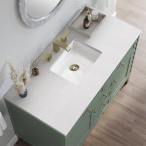 Base with Sink Top Smokey Celadon Green Vanities