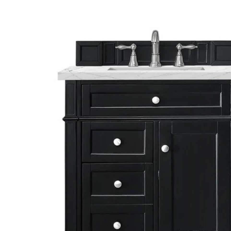 Base with Sink Top Black Onyx Grey / Black Vanities