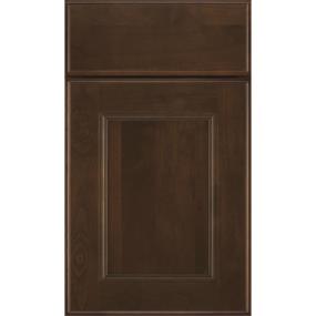 Square Sepia Dark Finish Square Cabinets