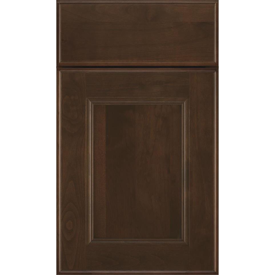 Square Sepia Dark Finish Square Cabinets