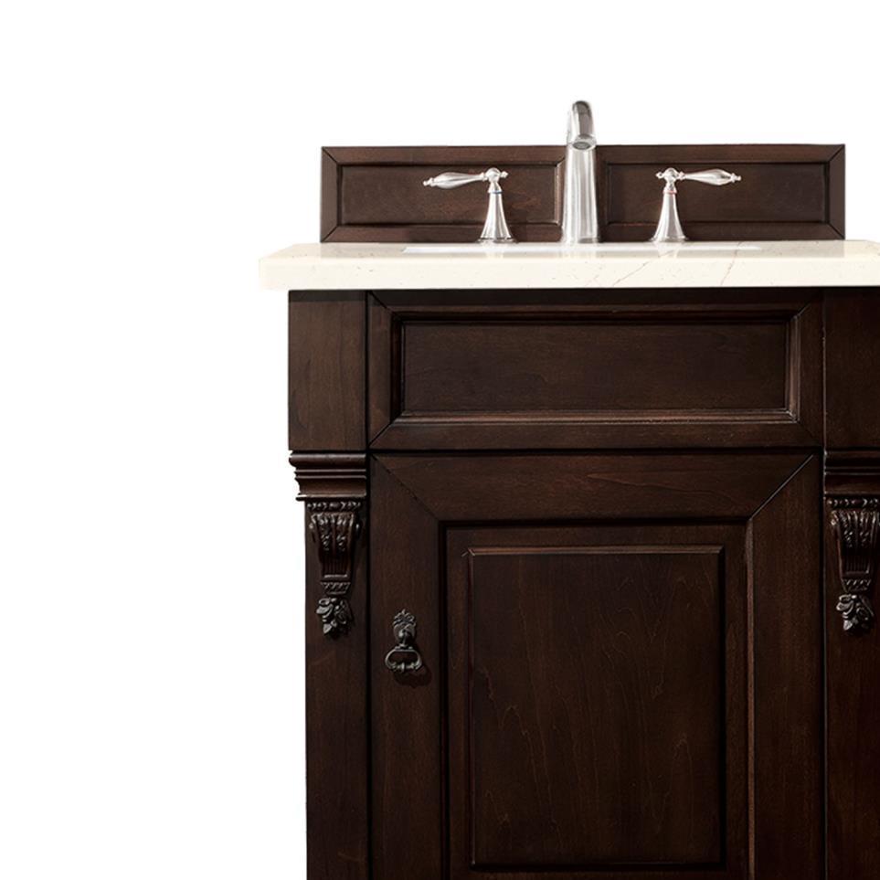 Base with Sink Top Burnished Mahogany Dark Finish Vanities