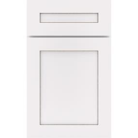 5 Piece White With Toasted Almond Detail Glaze - Paint 5 Piece Cabinets