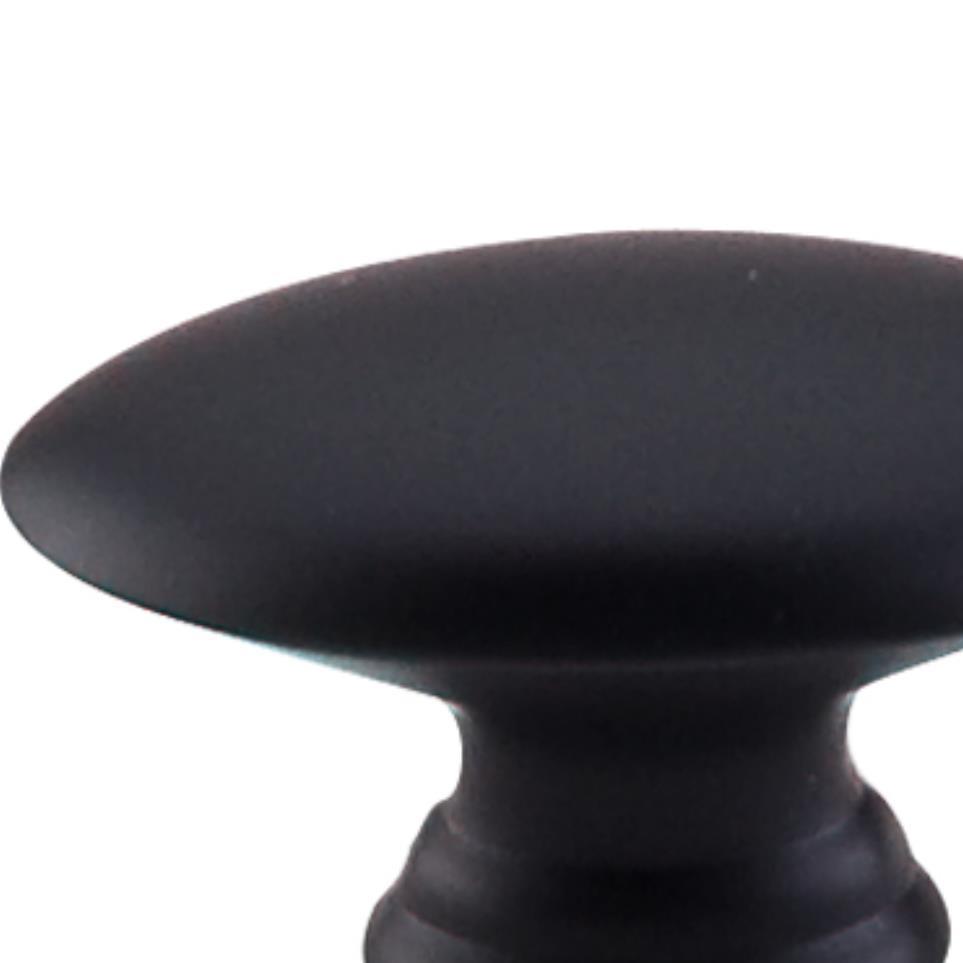 Knob Flat Black Black Knobs