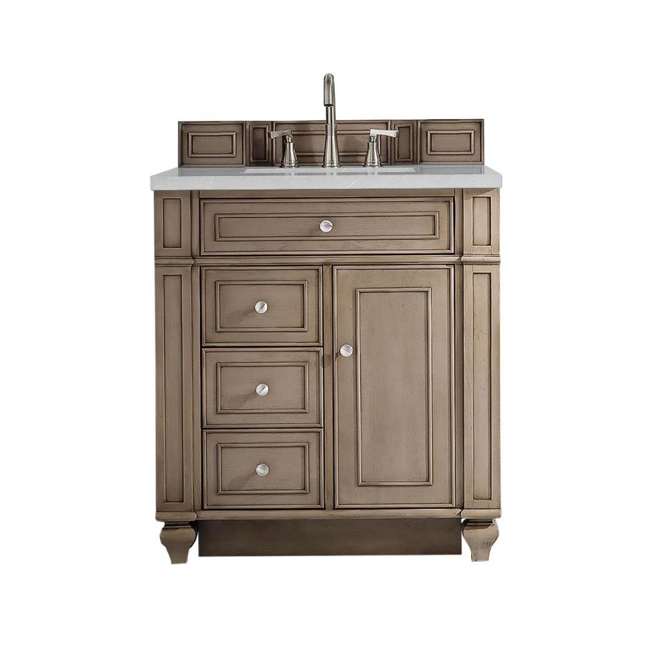 Base with Sink Top Whitewashed Walnut Light Finish Vanities