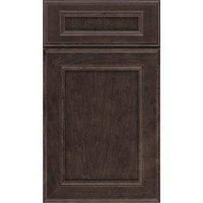 Square Flagstone Dark Finish Square Cabinets