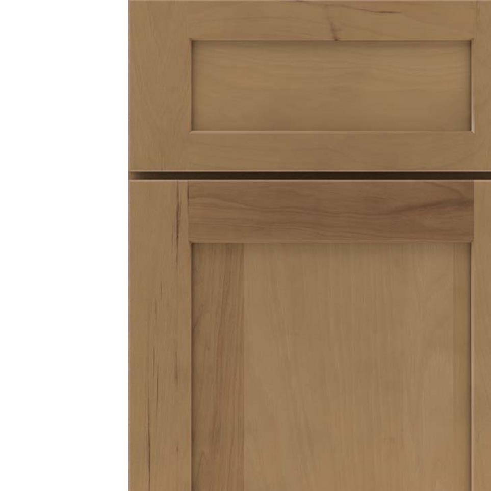 Square Buckskin Medium Finish Square Cabinets