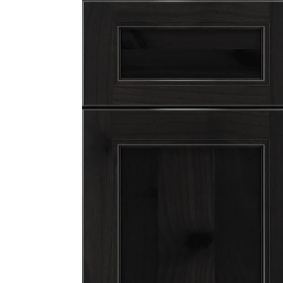 Square Charcoal Dark Finish Square Cabinets