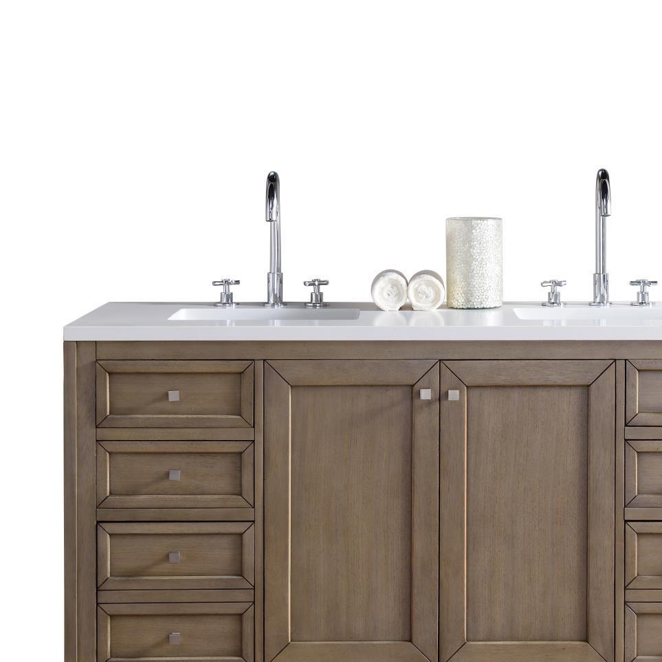 Base with Sink Top Whitewashed Medium Finish Vanities