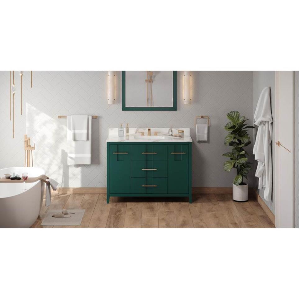 Base with Sink Top Green Green Vanities