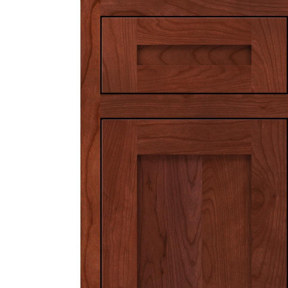 Inset Marsala Dark Finish Inset Cabinets