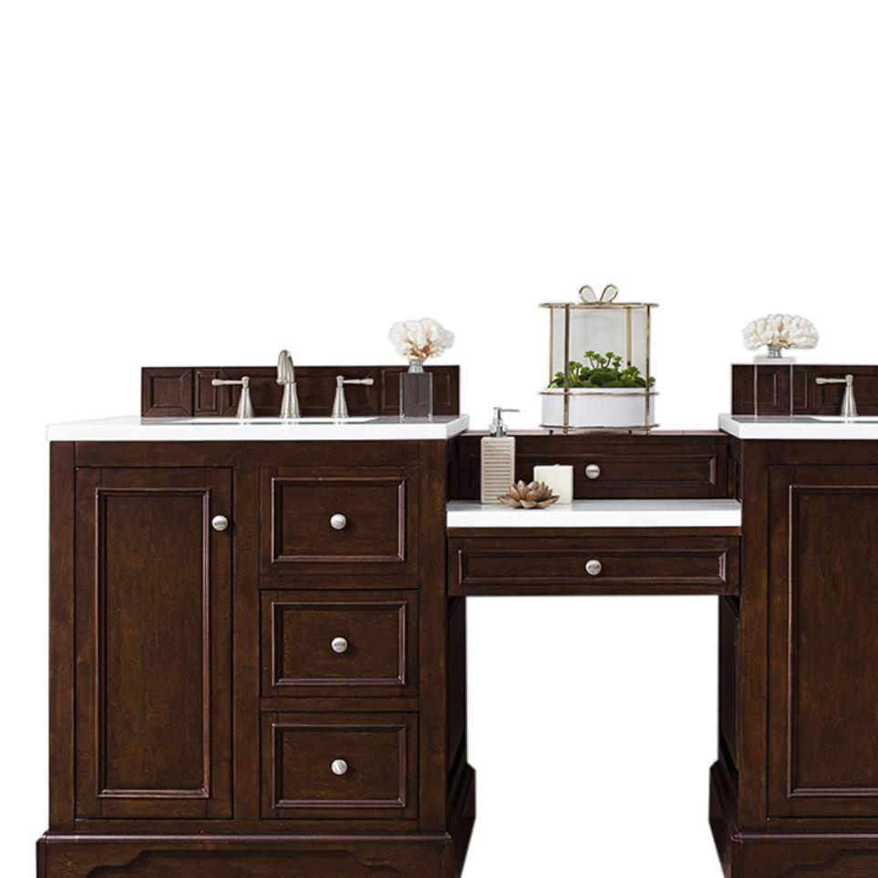 Base with Sink Top Burnished Mahogany Dark Finish Vanities