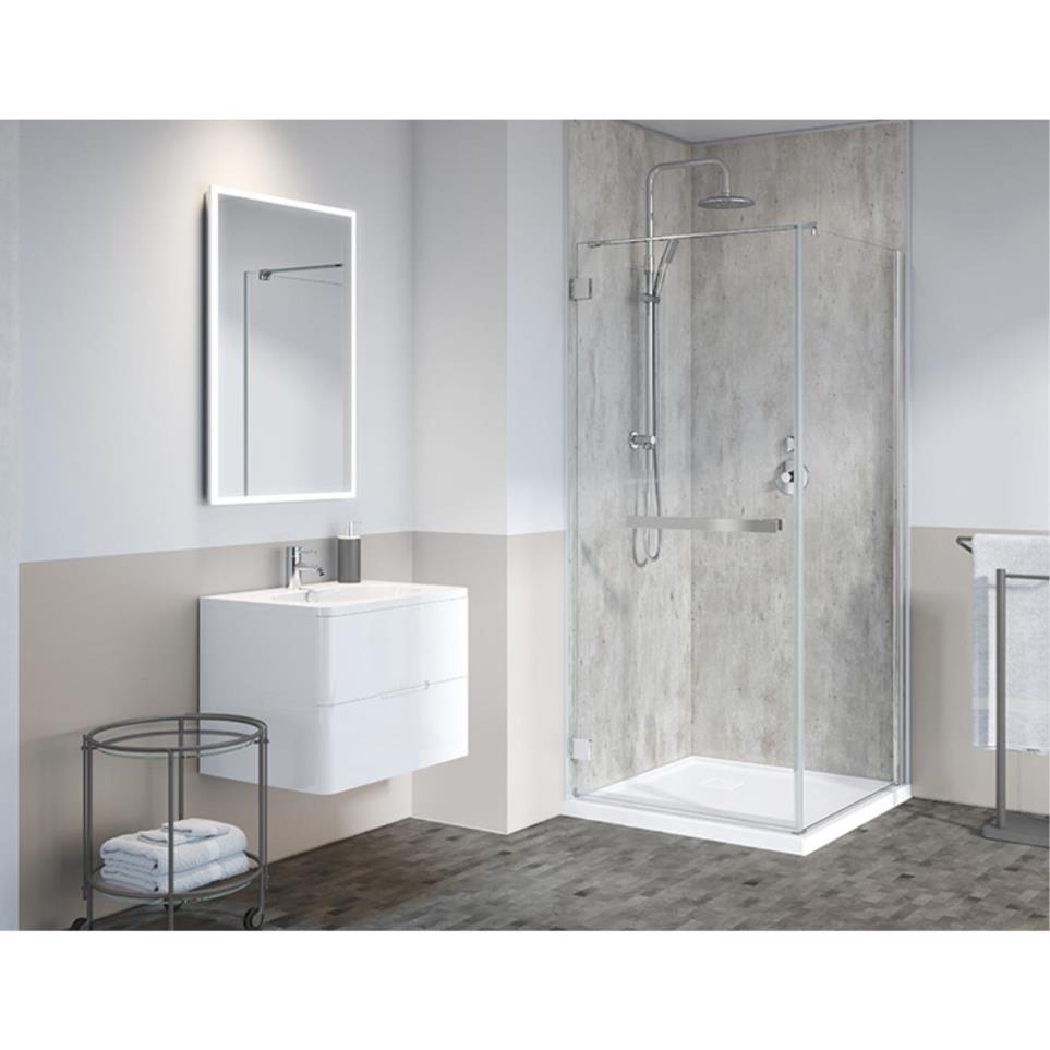 Kit White Marble White Showers