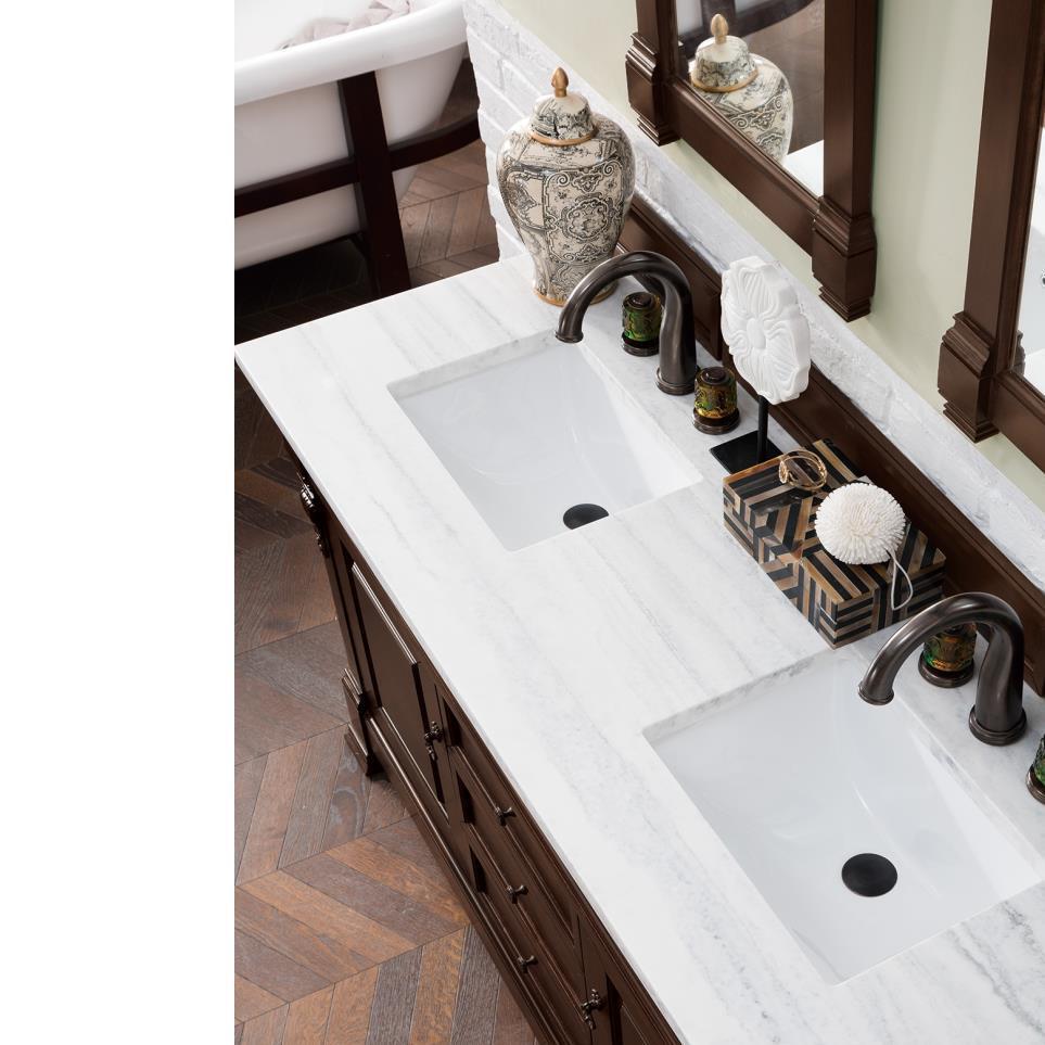 Base with Sink Top Burnished Mahogany Dark Finish Vanities