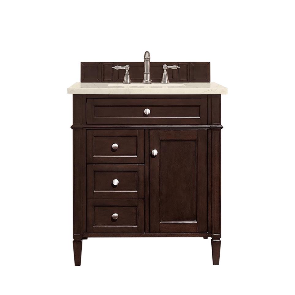 Base with Sink Top Burnished Mahogany Dark Finish Vanities