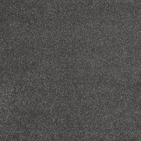 Textured Saxony Coal Mine Gray Carpet
