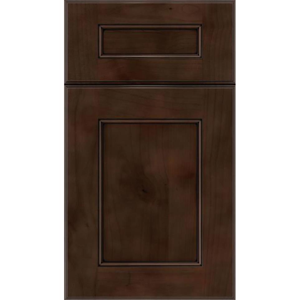 5 Piece Cappuccino Black Glaze Glaze - Stain 5 Piece Cabinets