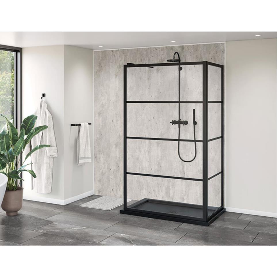 Base Matte Black Black Showers