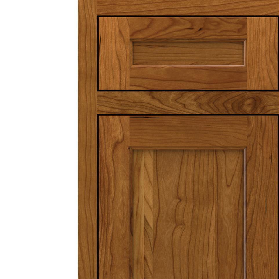 Square Suede Medium Finish Square Cabinets