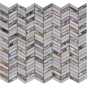 Mosaic White Sand Gray Tile