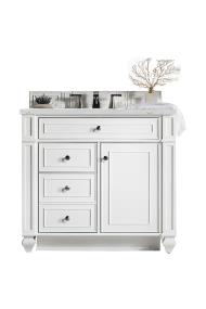 Base with Sink Top Bright White White Vanities