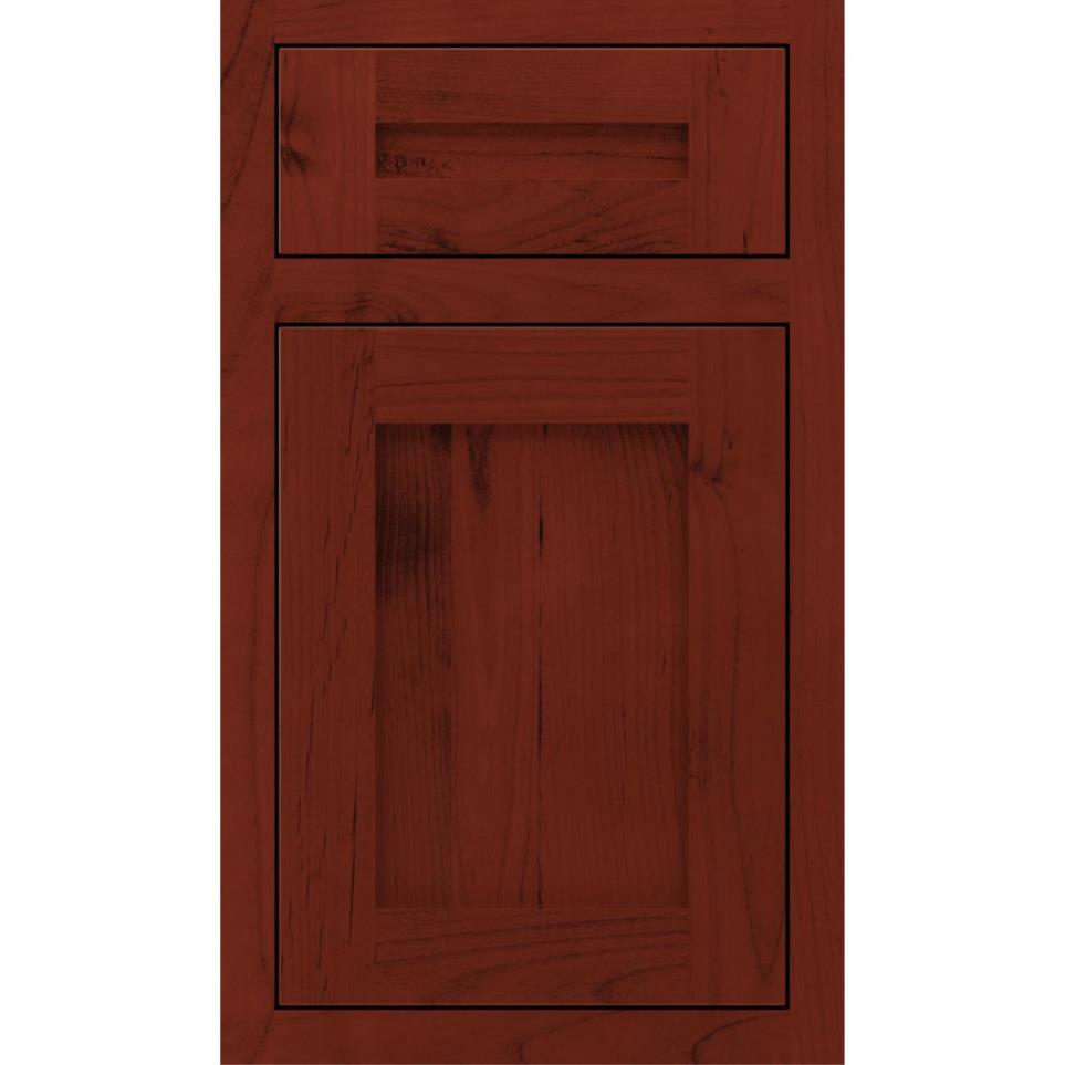 Inset Marsala Dark Finish Inset Cabinets