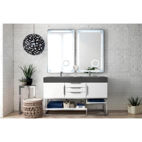 Base with Sink Top Glossy White White Vanities